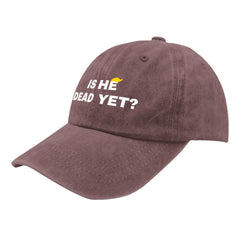 liabiliies Is He Dead Yet Hat back adjustable strap ensures a secure fit.