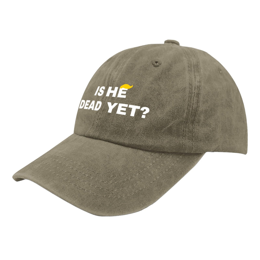 Liabiliies Is He Dead Yet Hat back logo detail adds retro appeal