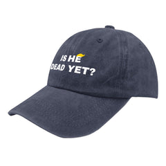 liabiliies Is He Dead Yet hat back view with adjustable snapback for a secure fit