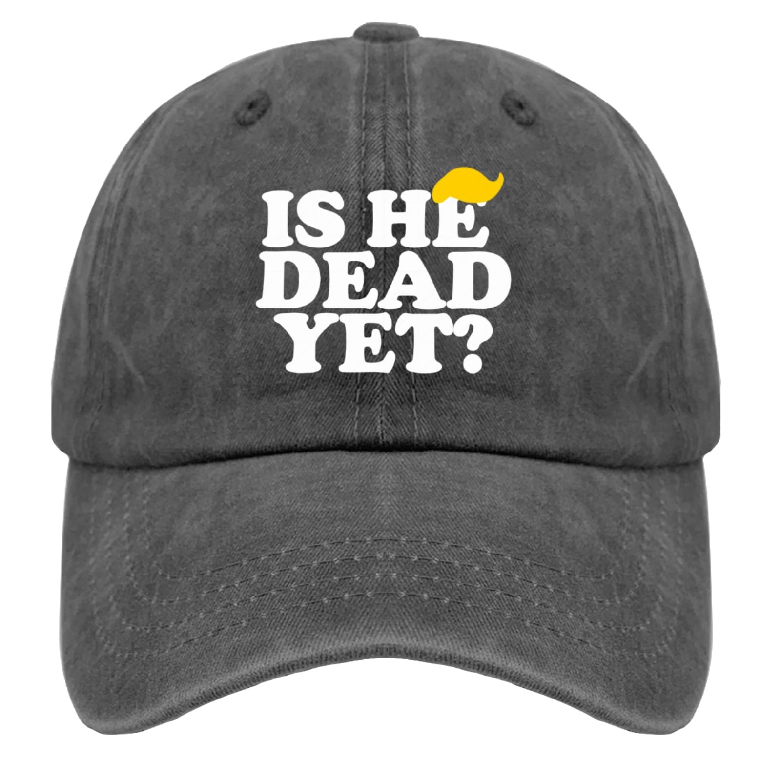 liabiliies Is He Dead Yet Hat back view, breathable mesh for all-day comfort