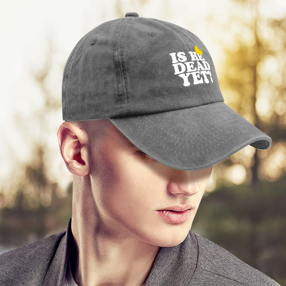 liabiliies Is He Dead Yet hat breathable mesh panel highlights cooling wear on hot days.