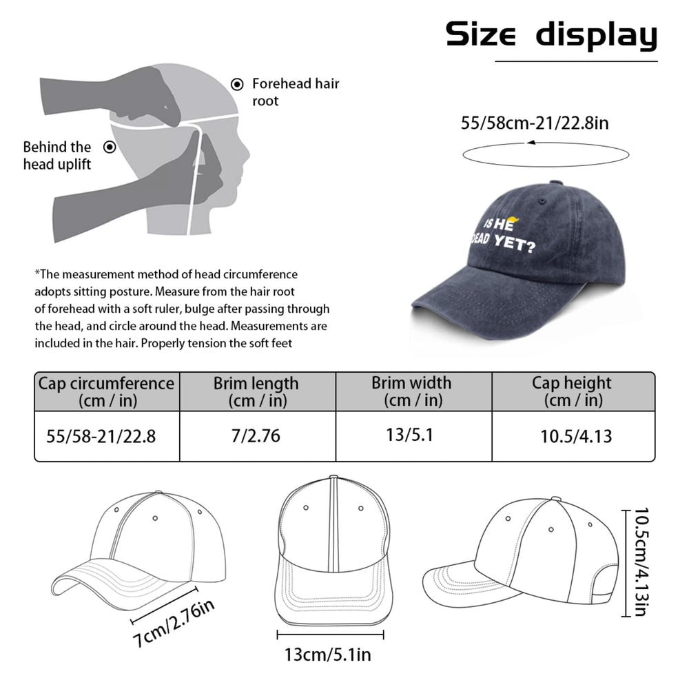 liabiliies Is He Dead Yet hat denim texture detail adds retro vibe for daily wear