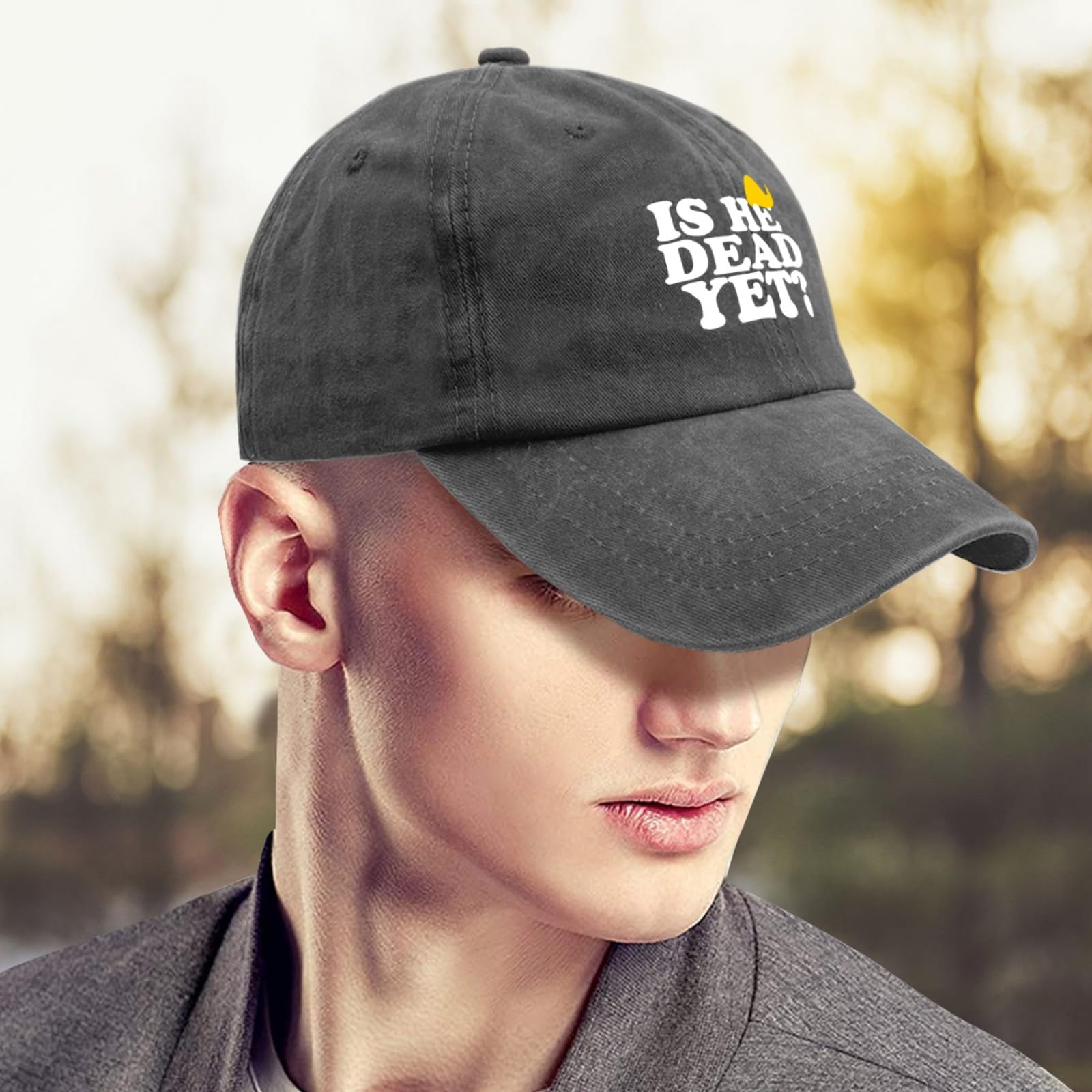 liabiliies Is He Dead Yet Hat mesh back, odor-friendly and quick-dry