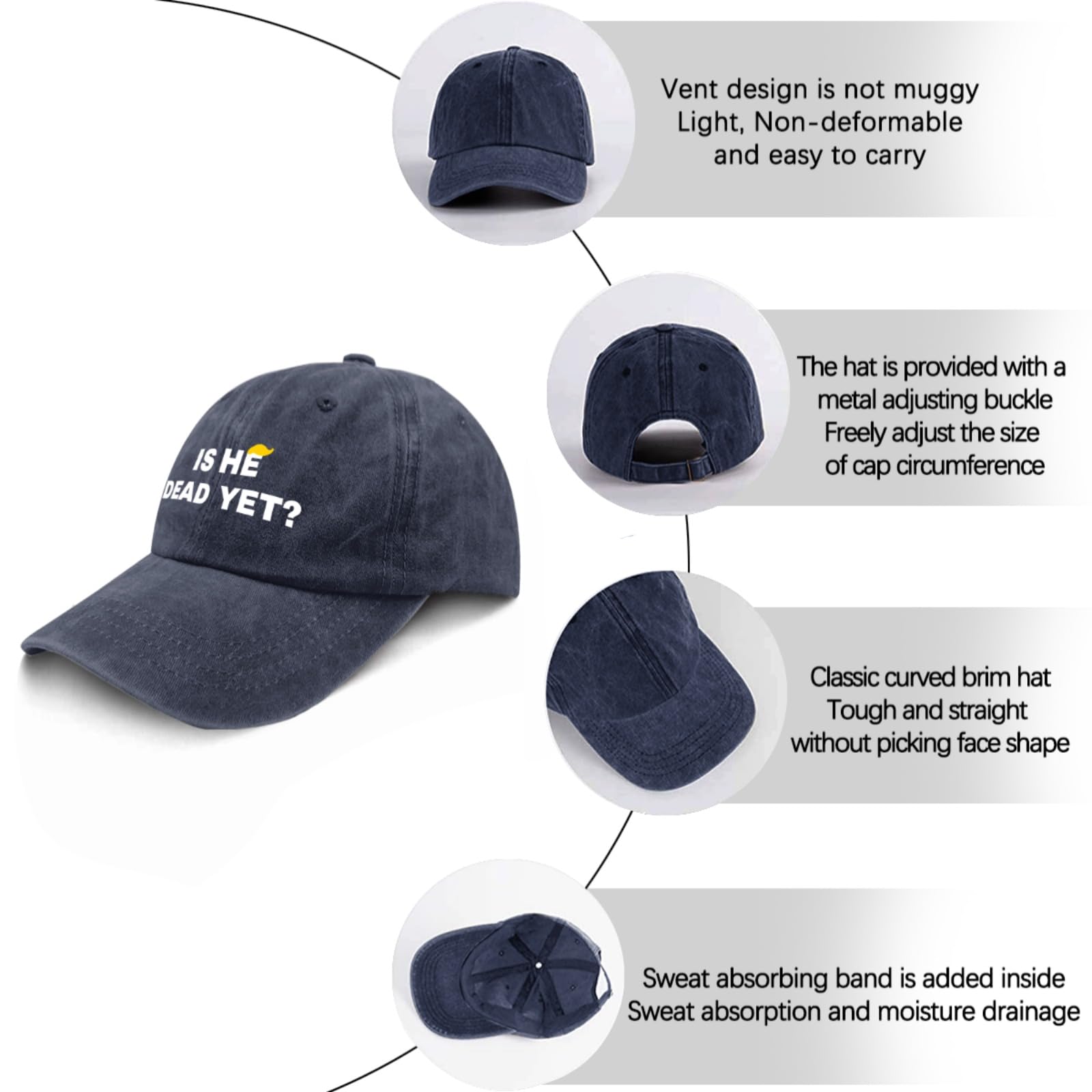 liabiliies Is He Dead Yet hat ready for outdoor use during sunny days