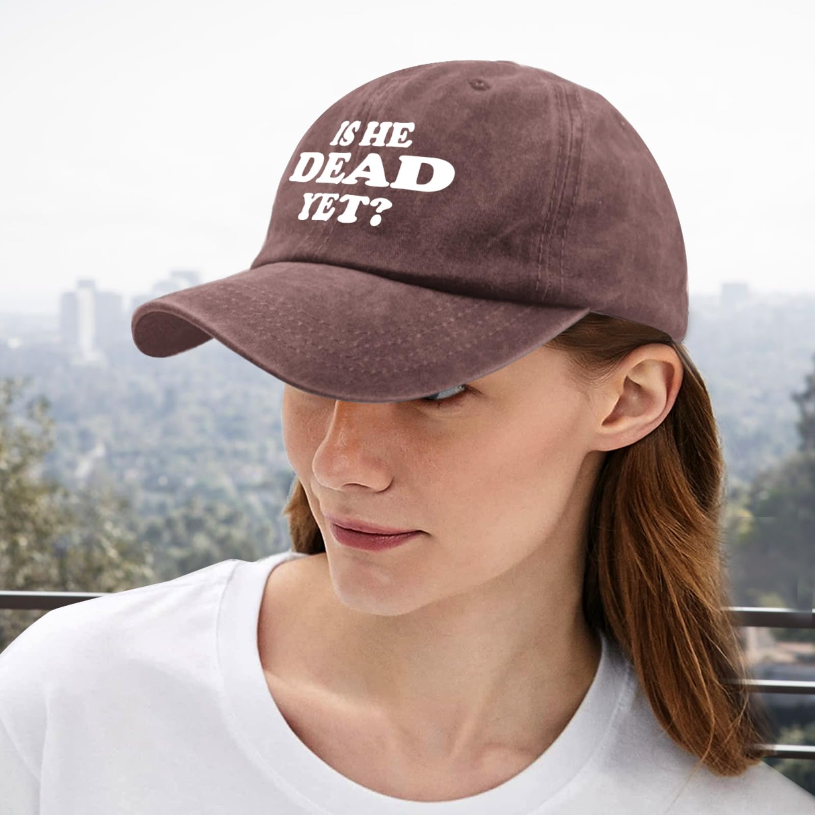 liabiliies Is He Dead Yet Hat ideal for outdoor activities and sunny days