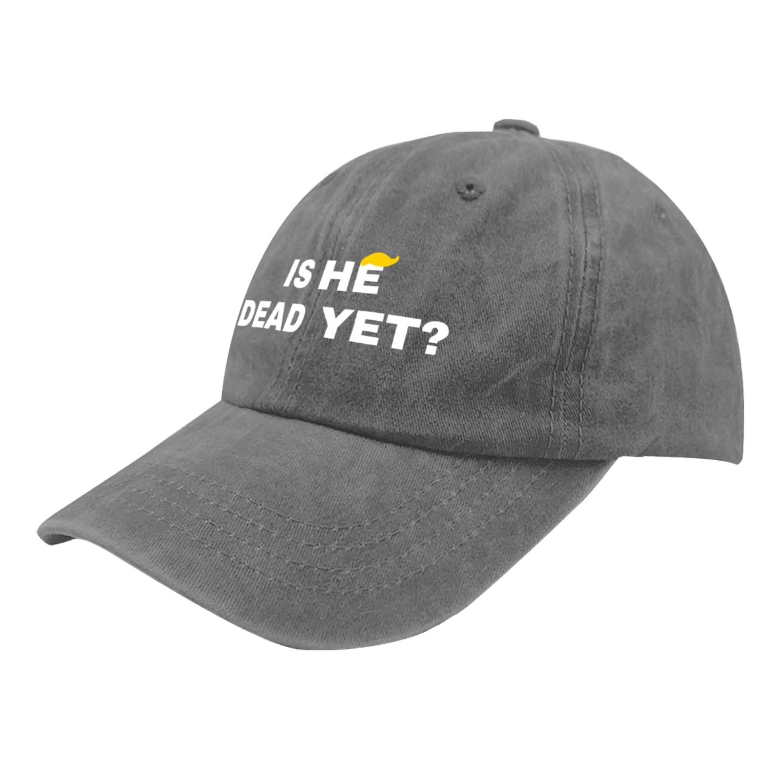 Liabiliies Is He Dead Yet Hat vintage look denim with a classic feel.