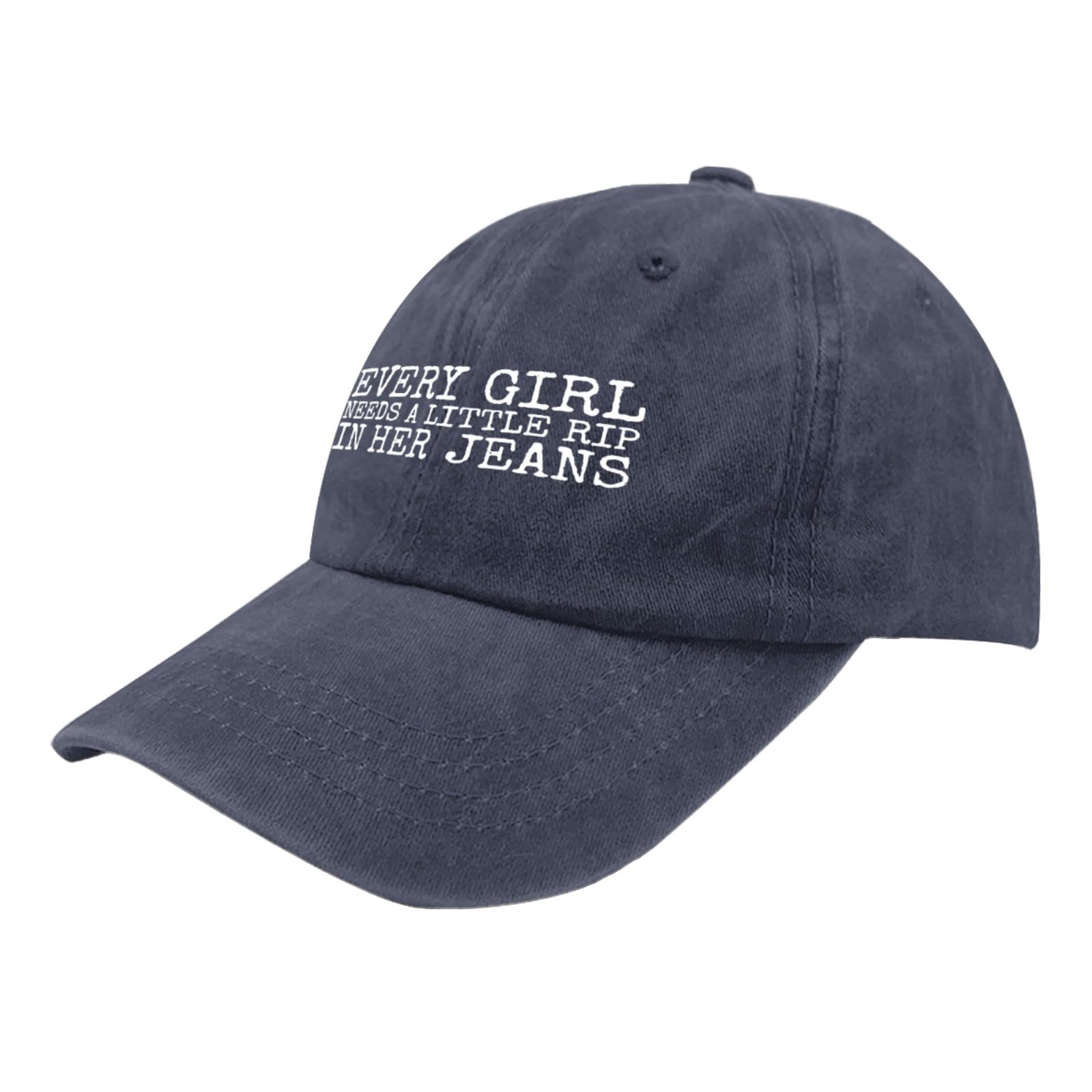 Liabiliies Navy mesh cap side view highlighting ventilation for warm weather