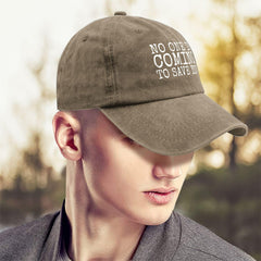 Liabiliies No One Is Coming to Save You cap with a metal slider back
