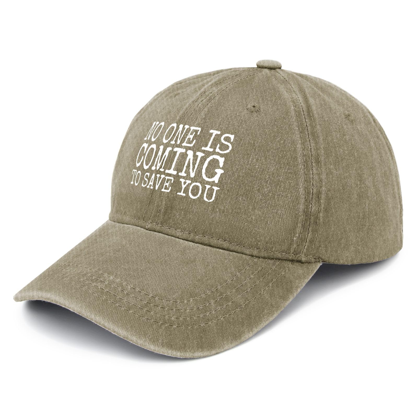 Liabiliies No One Is Coming to Save You hat back view showing breathable cotton comfort