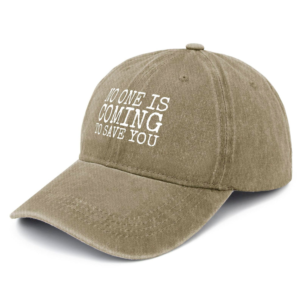 Liabiliies No One Is Coming to Save You hat back view showing breathable cotton comfort
