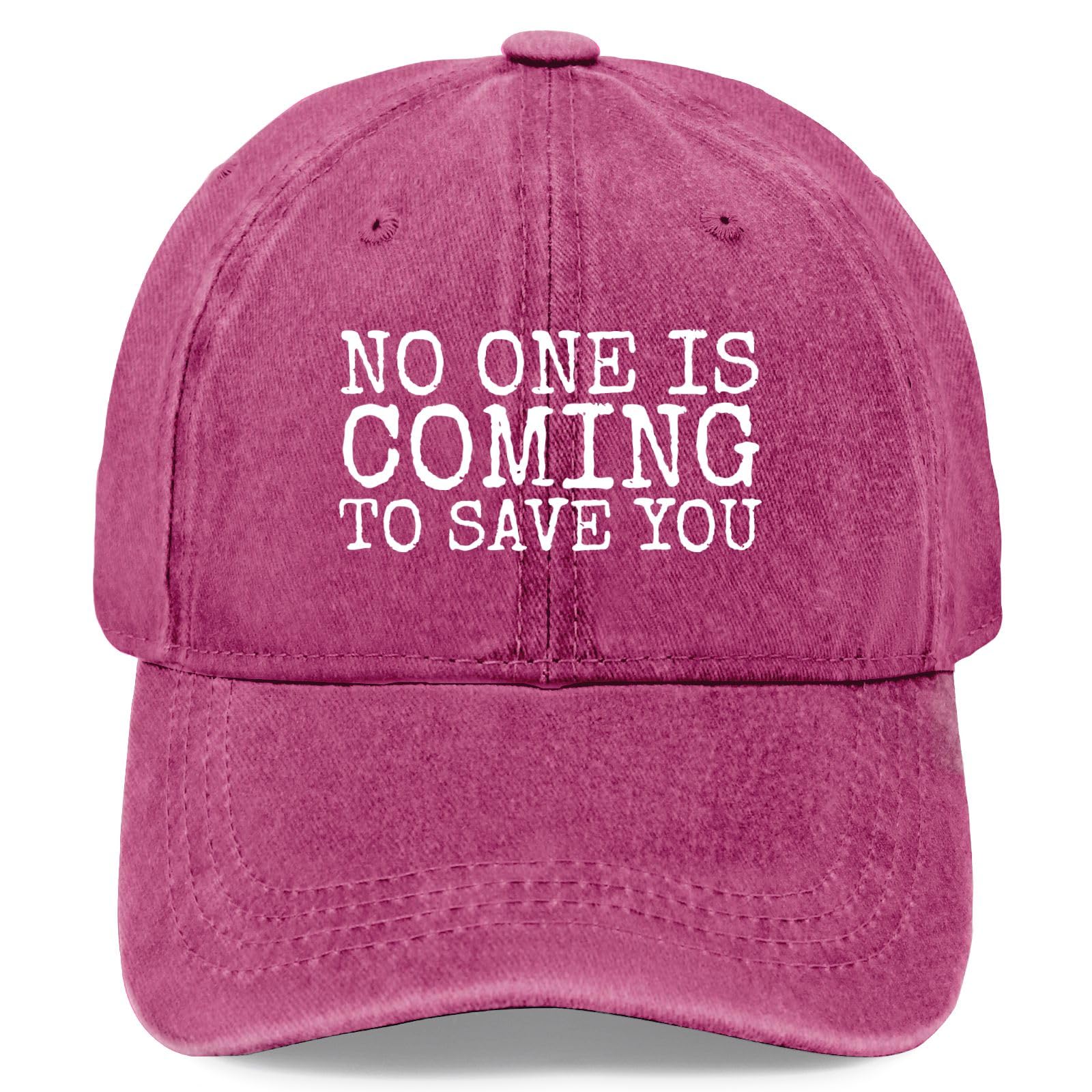 Liabiliies No One Is Coming to Save You hat, front view with soft washed cotton comfort