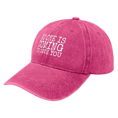 Liabiliies No One Is Coming to Save You hat side view with adjustable buckle