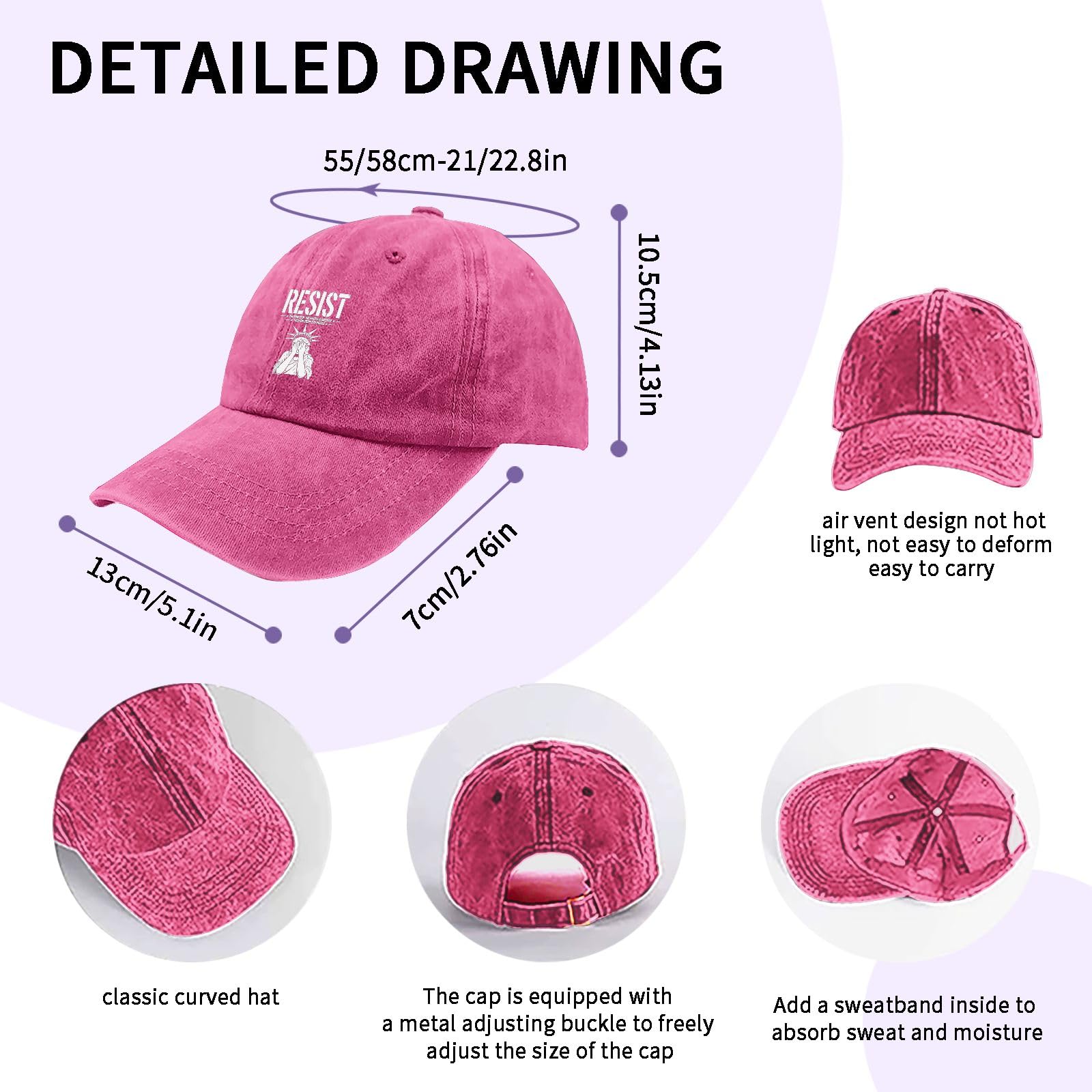 Liabiliies Resist Power Hat back view showing adjustable strap