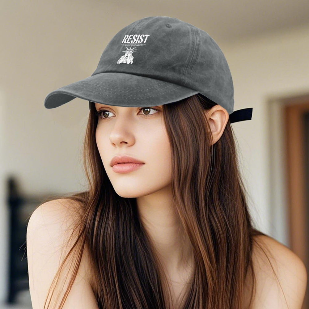 liabiliies Resist The Power hat, strapback adjustment, easy sizing for most heads.