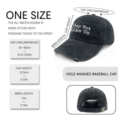 Liabiliies They Not Like Us hat adjustable snapback for a comfortable universal fit