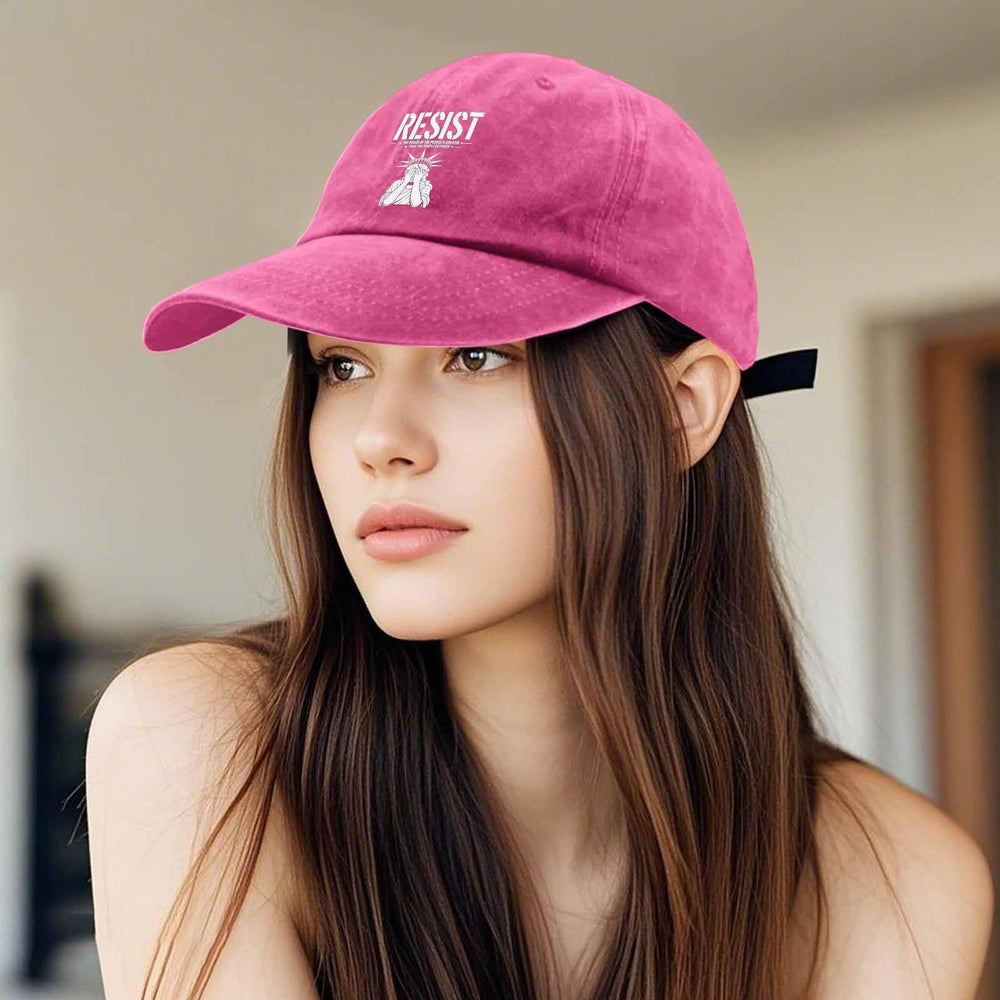Liabiliies washed cotton dad hat strapback for adjustable fit