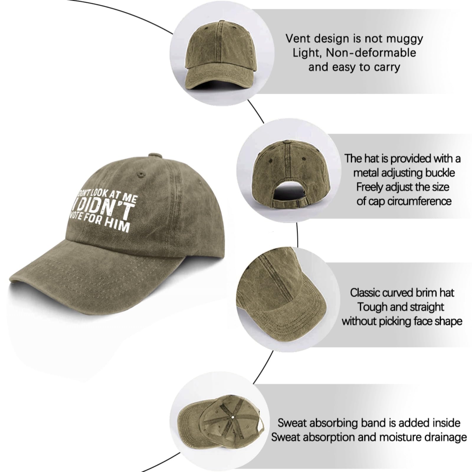 liabiliies Washed denim cap for a vintage casual look.