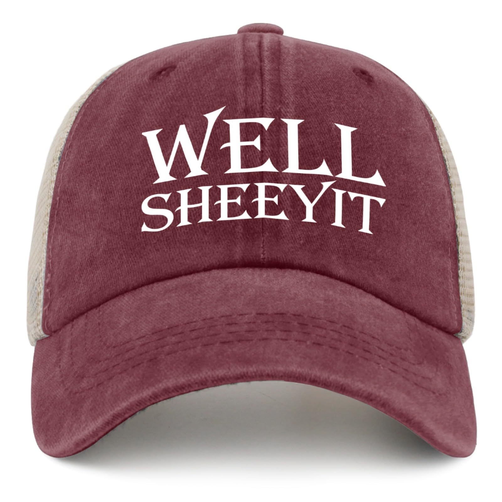 liabiliies Well Sheeyit Hat front view shows bold humorous design for daily wear