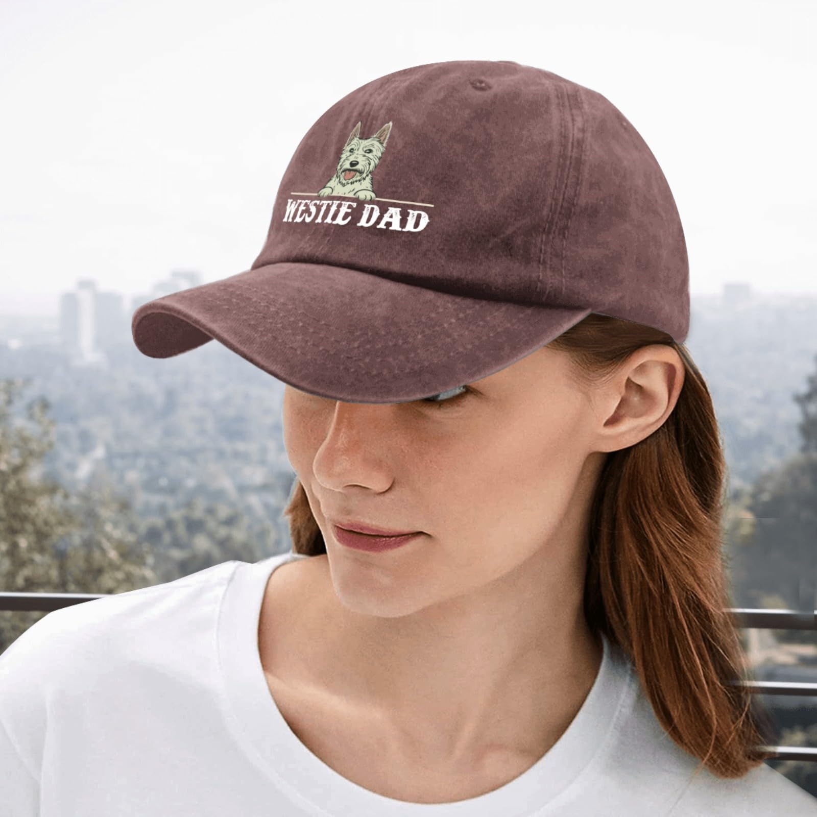 Liabiliies Westie Dad Hat adjustable strap for a perfect fit