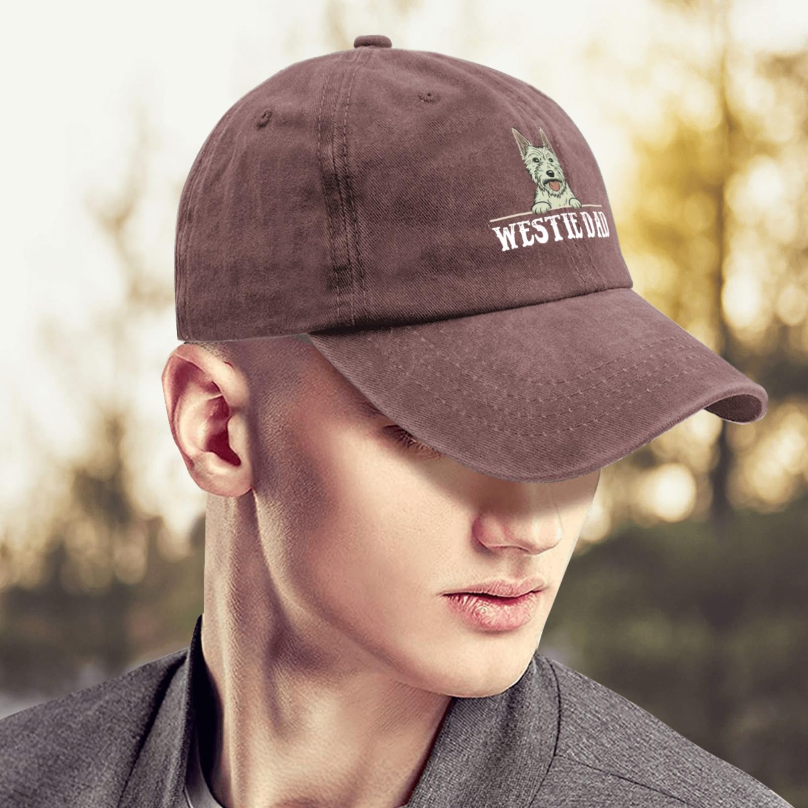 Liabiliies Westie Dad Hat mesh back detail for airflow