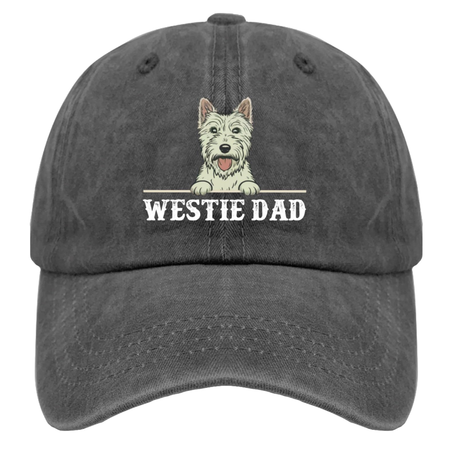 liabiliies Westie Dad Hat with mesh back boosts airflow for outdoor days.
