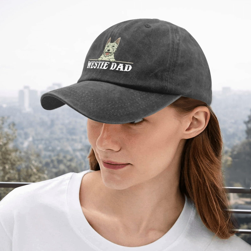 liabiliies Westie Dad Hat ideal for fishing, hiking, camping, and daily wear.