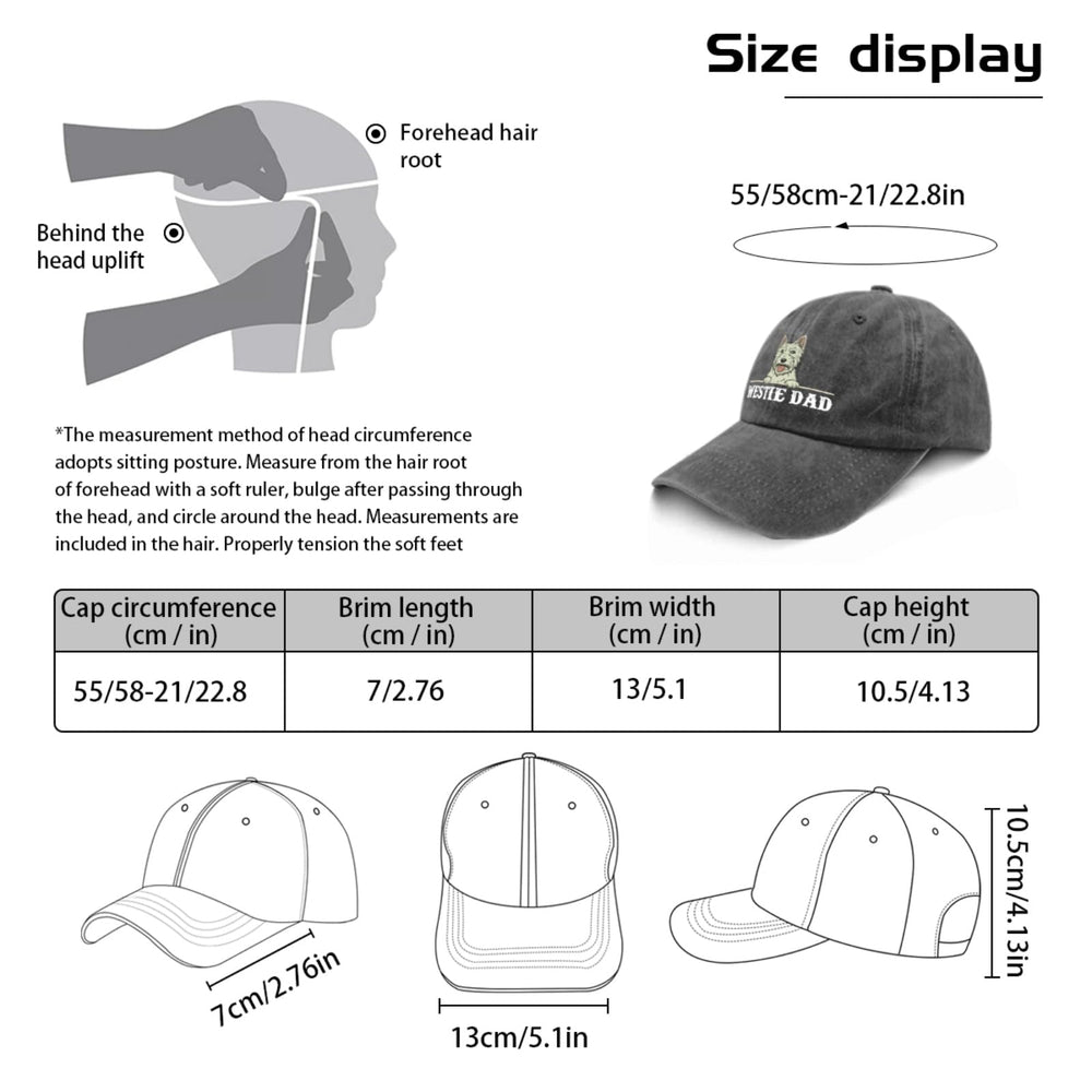 liabiliies Westie Dad Hat unisex design fits both men and women.