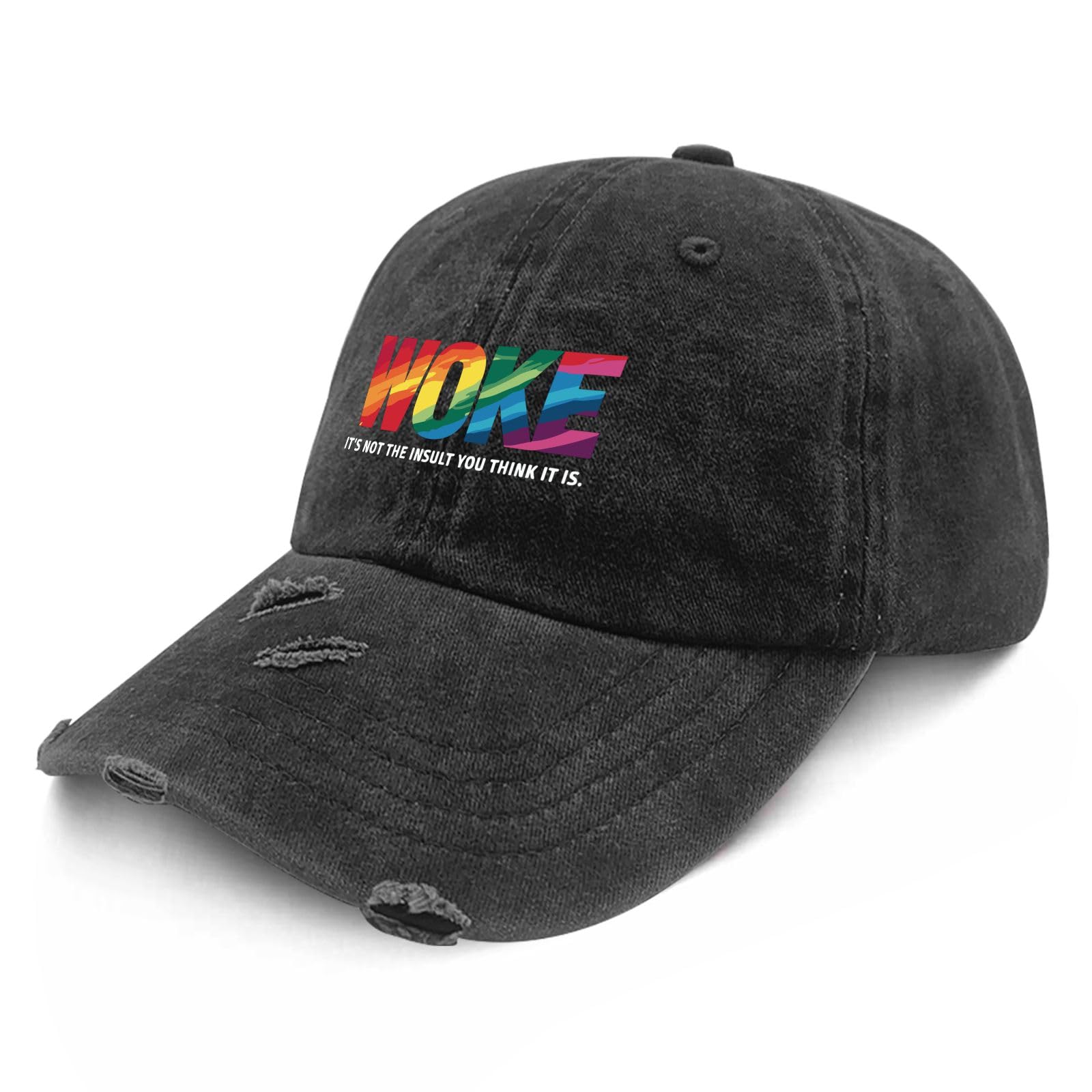 Liabiliies Woke Insult Cap back view highlights strapback adjustability for all-day comfort