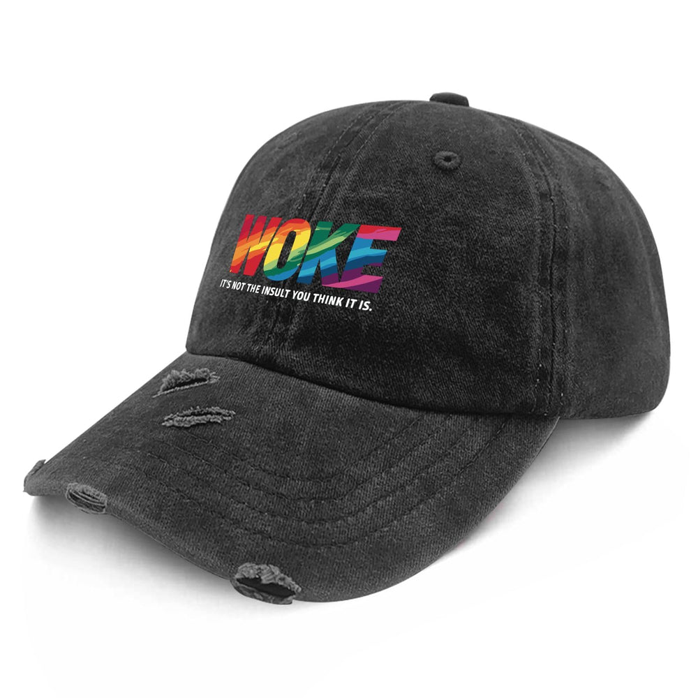 Liabiliies Woke Insult Cap back view highlights strapback adjustability for all-day comfort