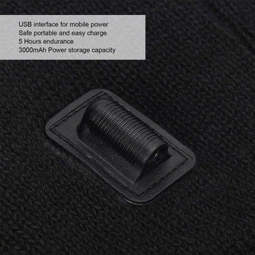 LIANGLIDE heated hat green heat setting, stable warmth during activities.