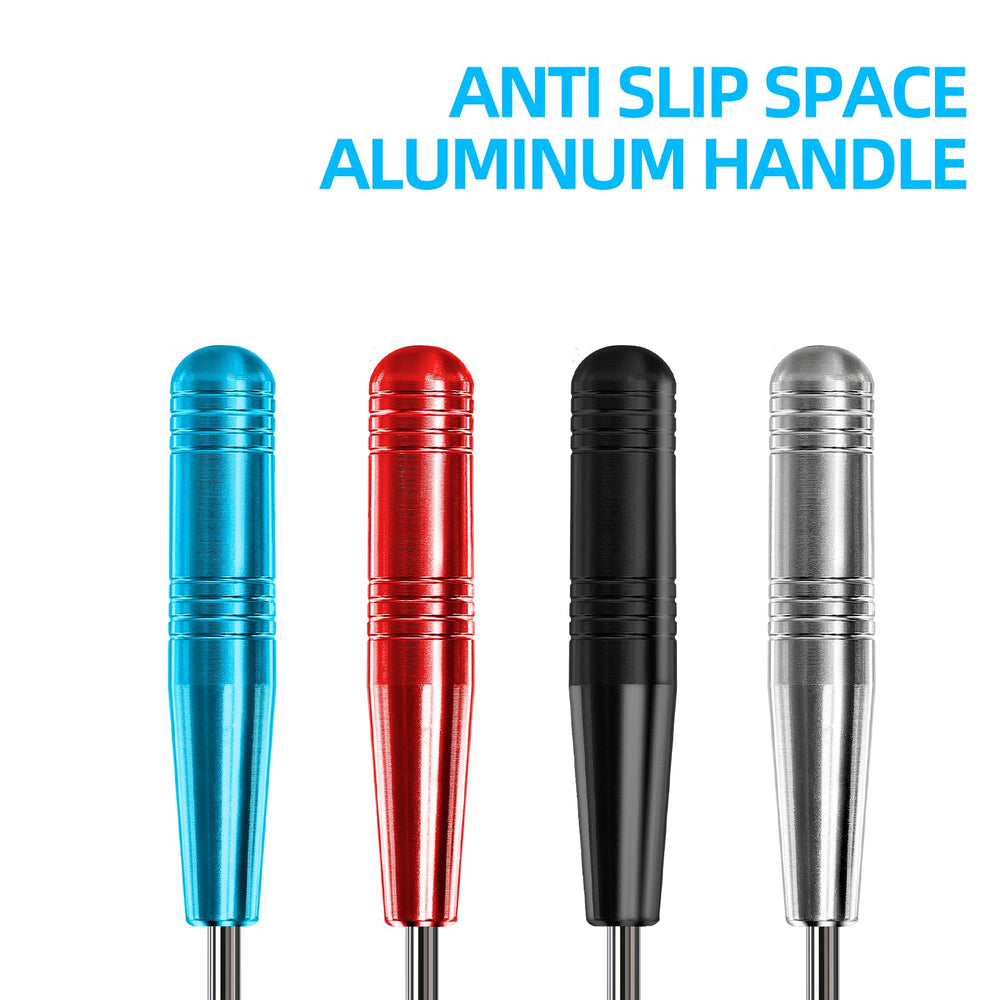 Set of four Lianup fish hook remover tools with storage tubes