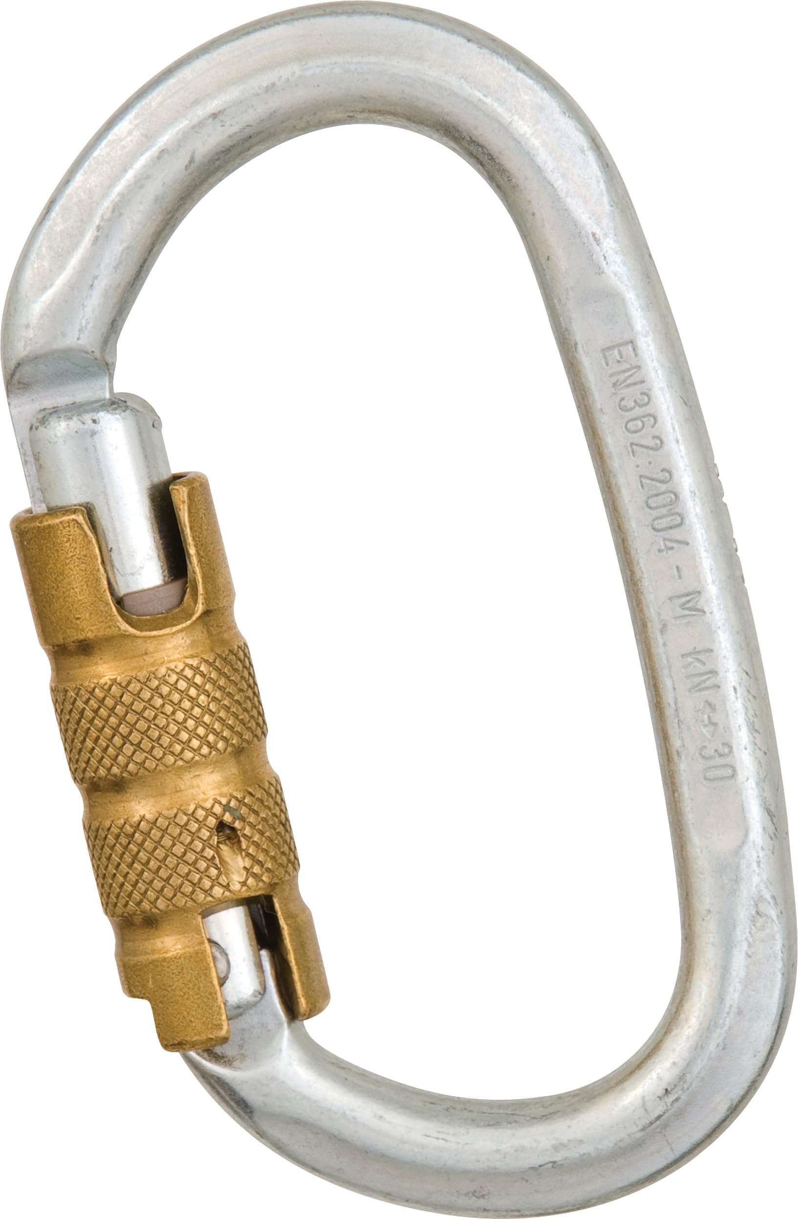 Liberty Mountain Cypher steel oval carabiner with auto lock for secure gear.