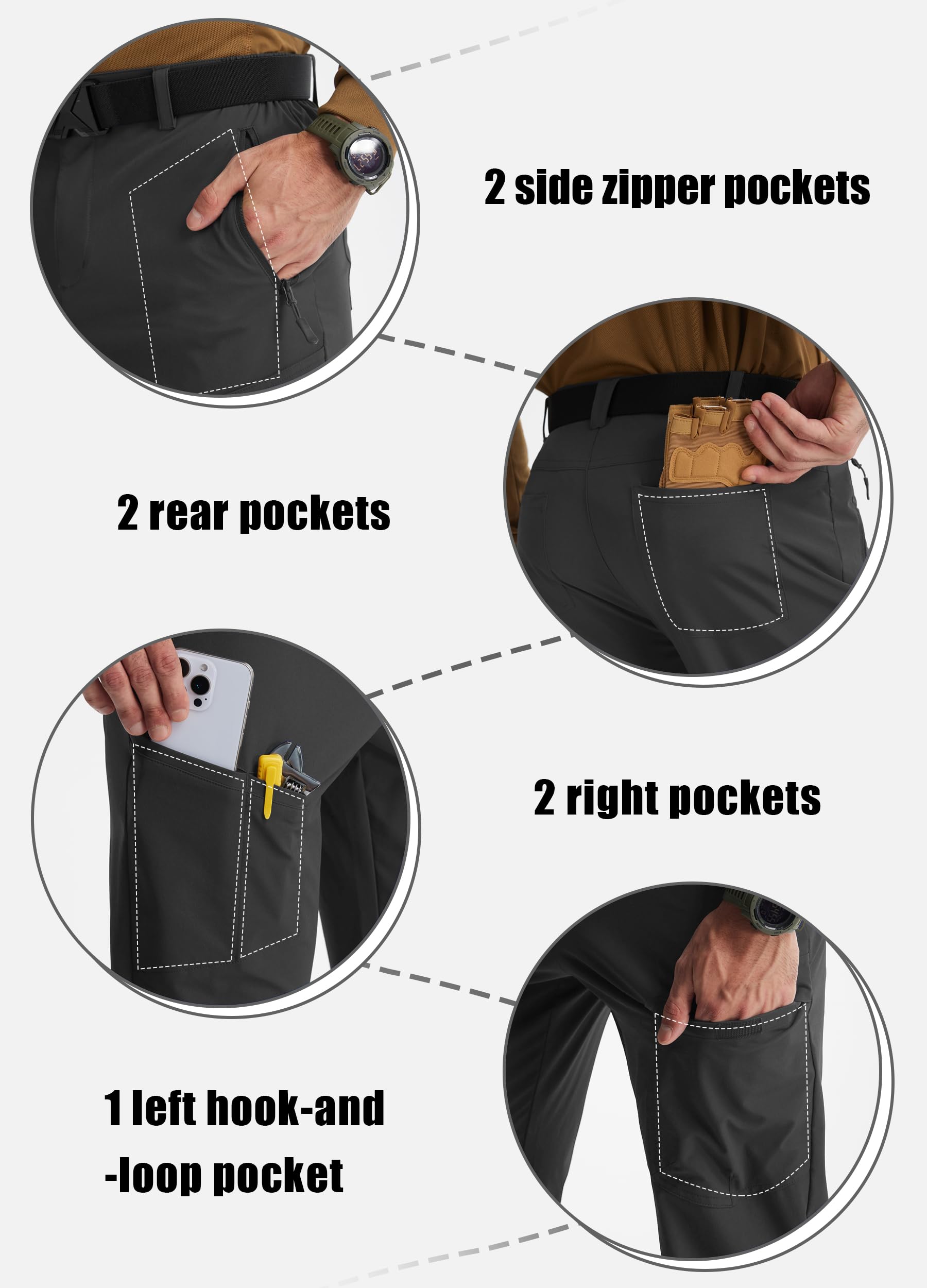 Libin cargo pants ripstop stretch fabric withstands rugged outdoor activity
