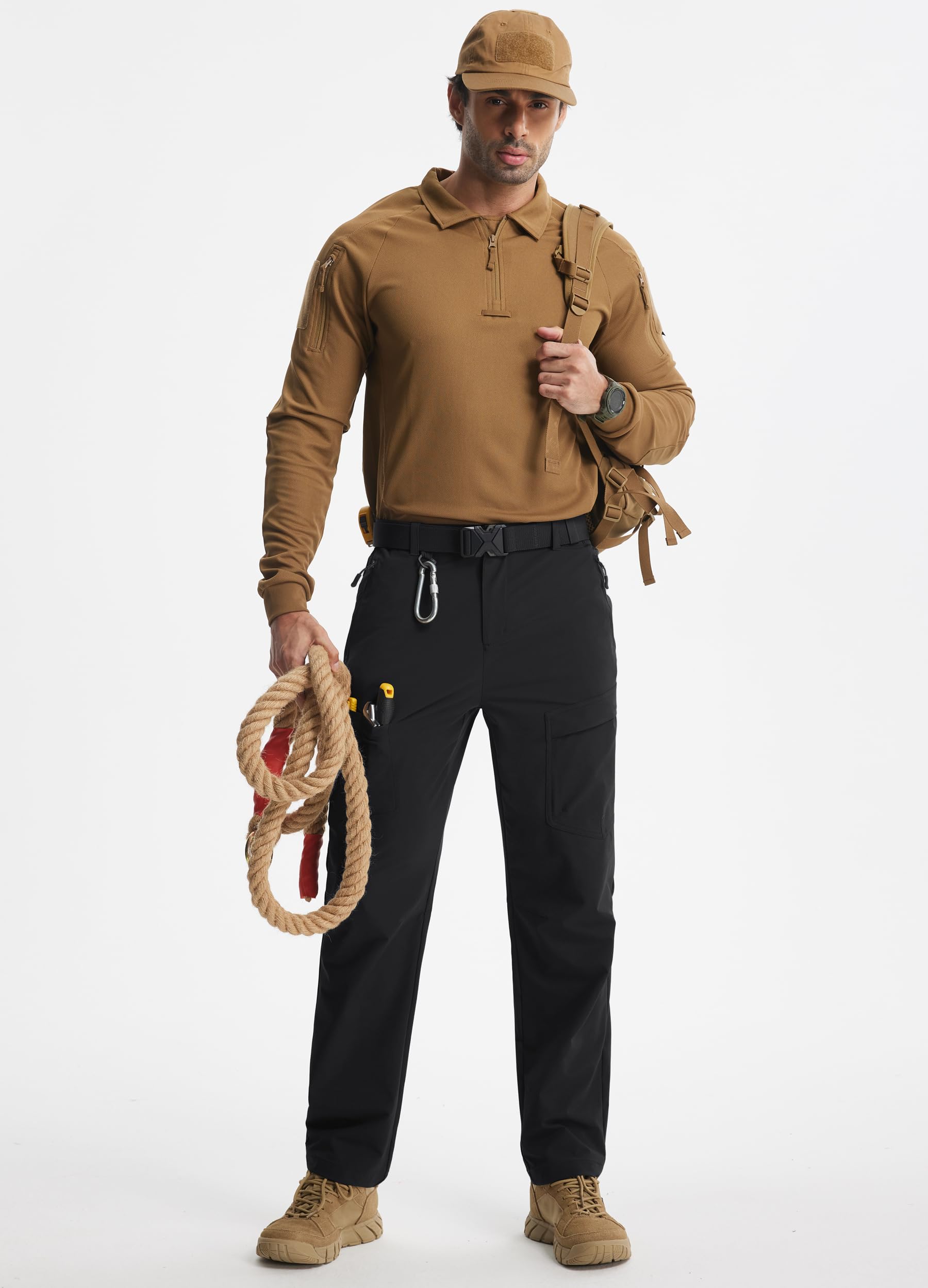 Libin men's cargo pants outdoor-use scenario demonstrates rugged versatility.