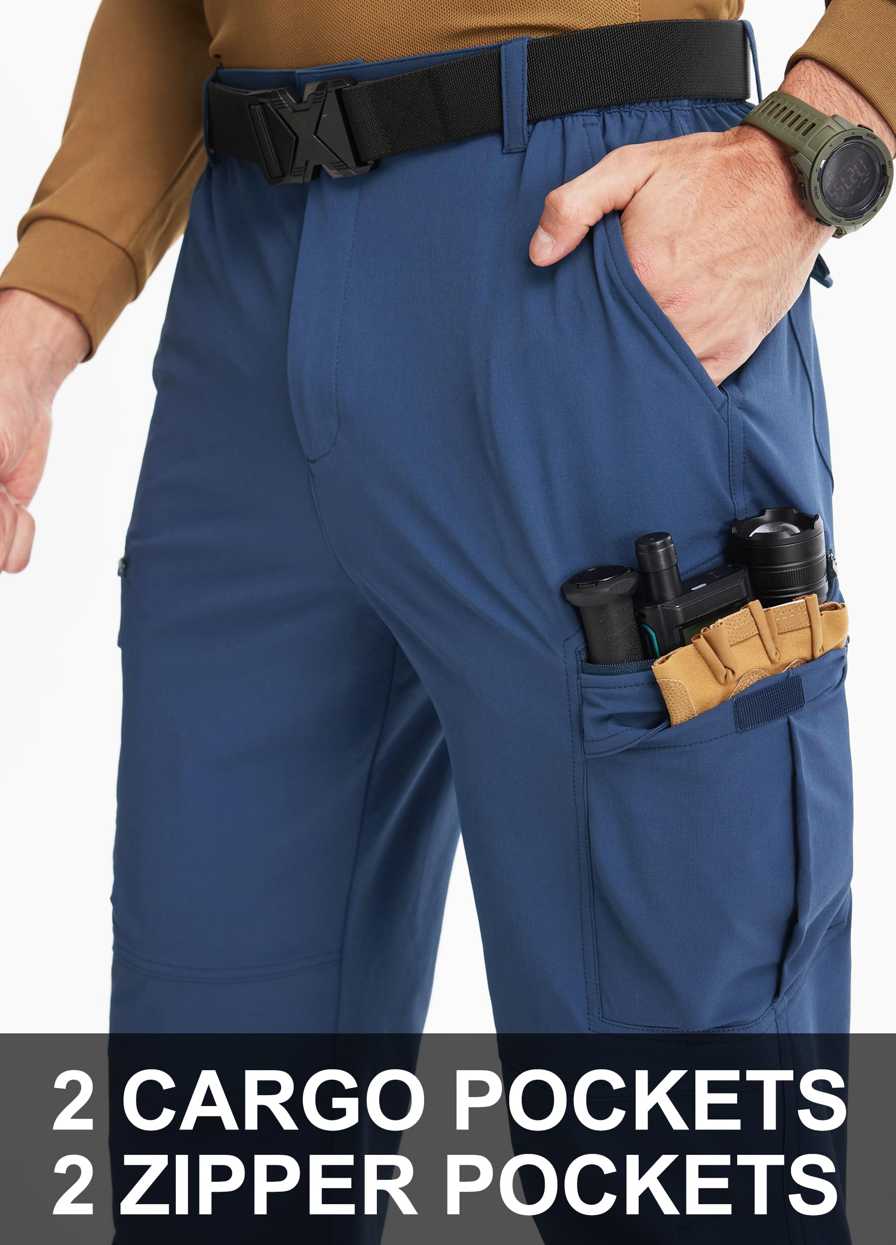 Libin men's hiking pants 34-inch length provides comfortable fit and coverage