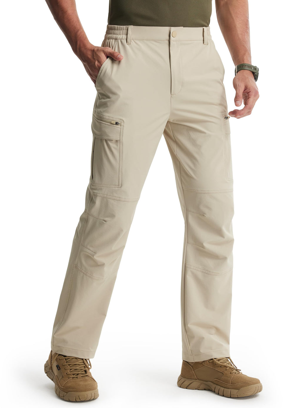 Libin men's hiking pants with 8 pockets and front pockets for quick access