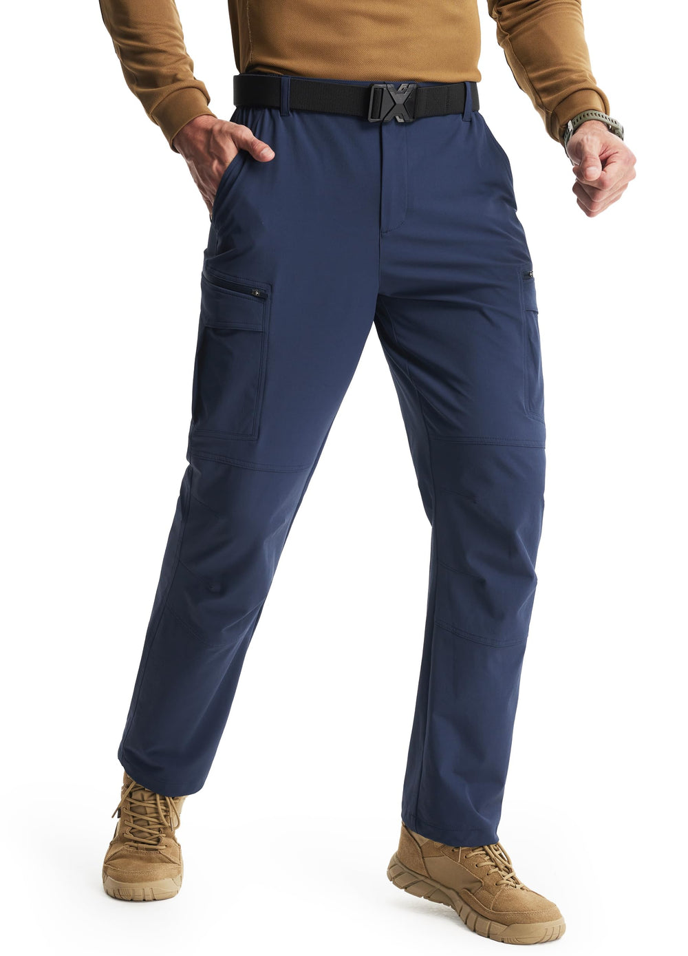 Libin men's hiking pants with 8 pockets for organized gear on outdoor adventures.