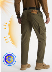Libin elastic waistband and belt loops support customized fit for all-day comfort.