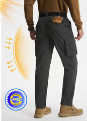 Libin hiking pants elastic waistbelt offers comfortable adjustable fit.