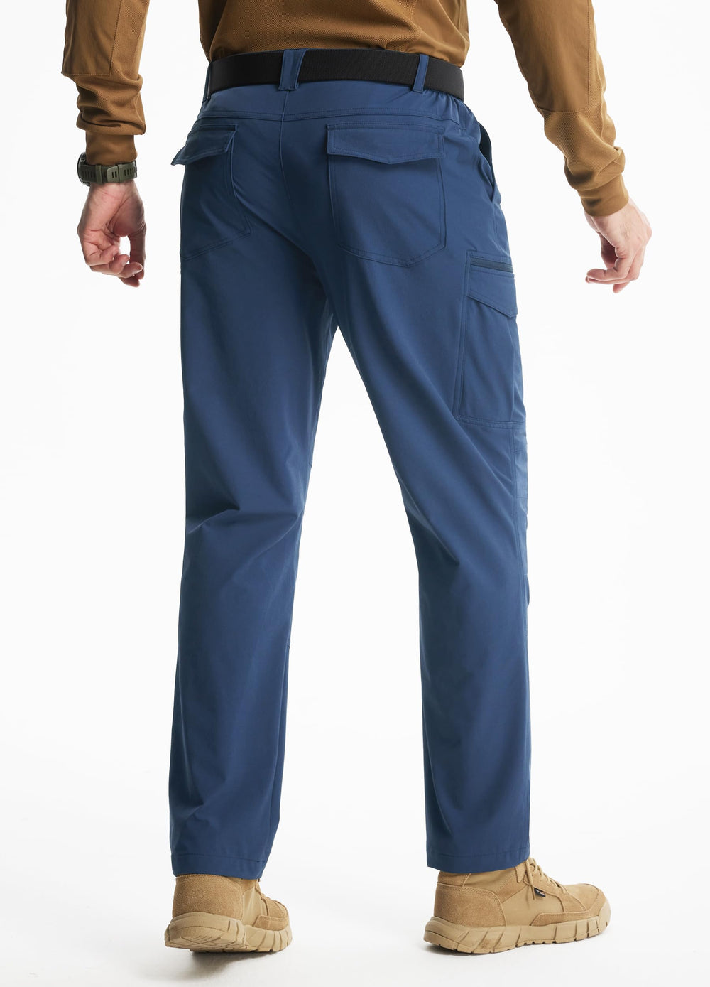 Libin men's hiking pants pocket layout highlights front and cargo pockets for organized storage