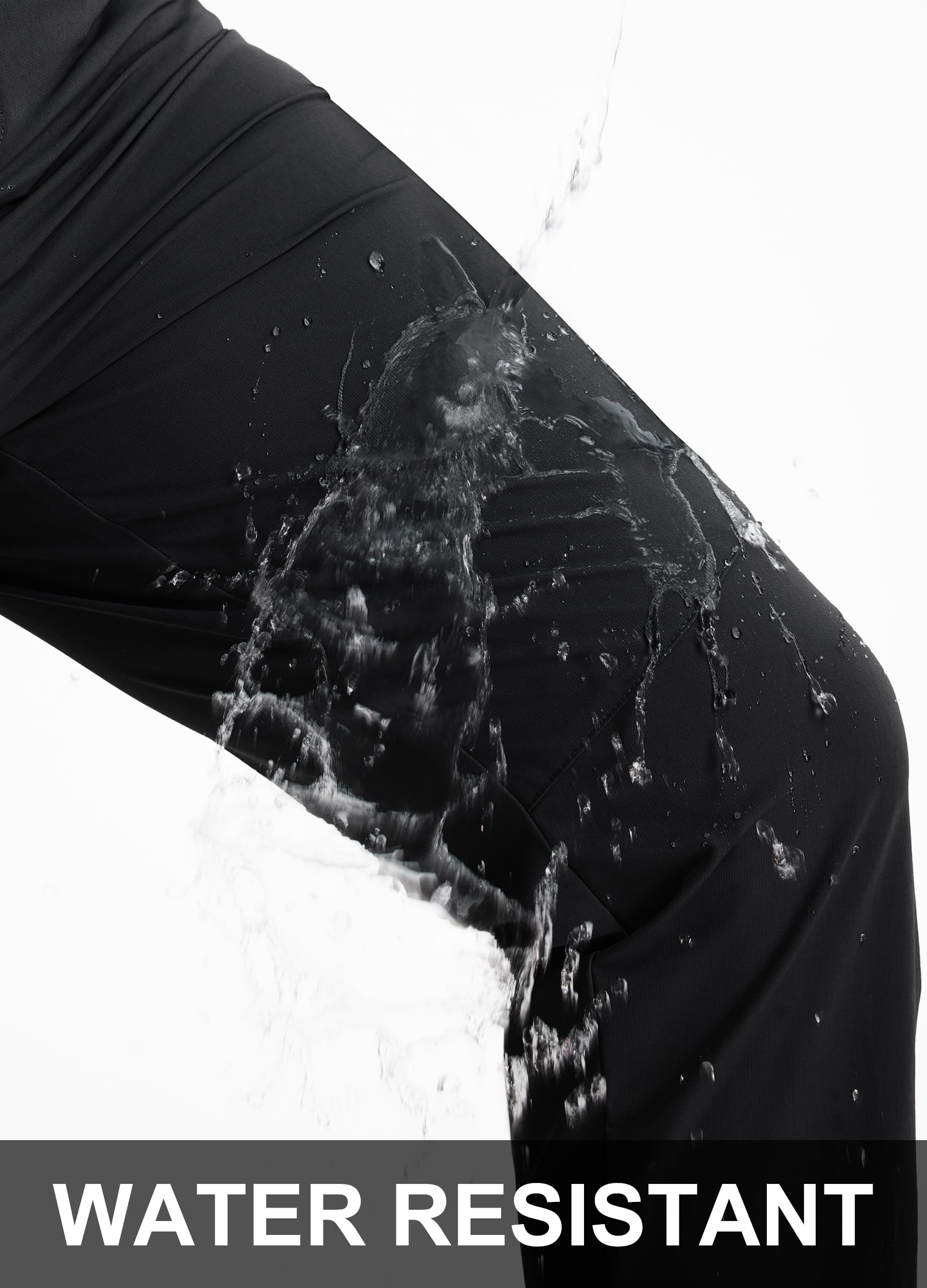 Libin men's hiking pants quick-dry fabric helps stay comfortable in wet conditions.