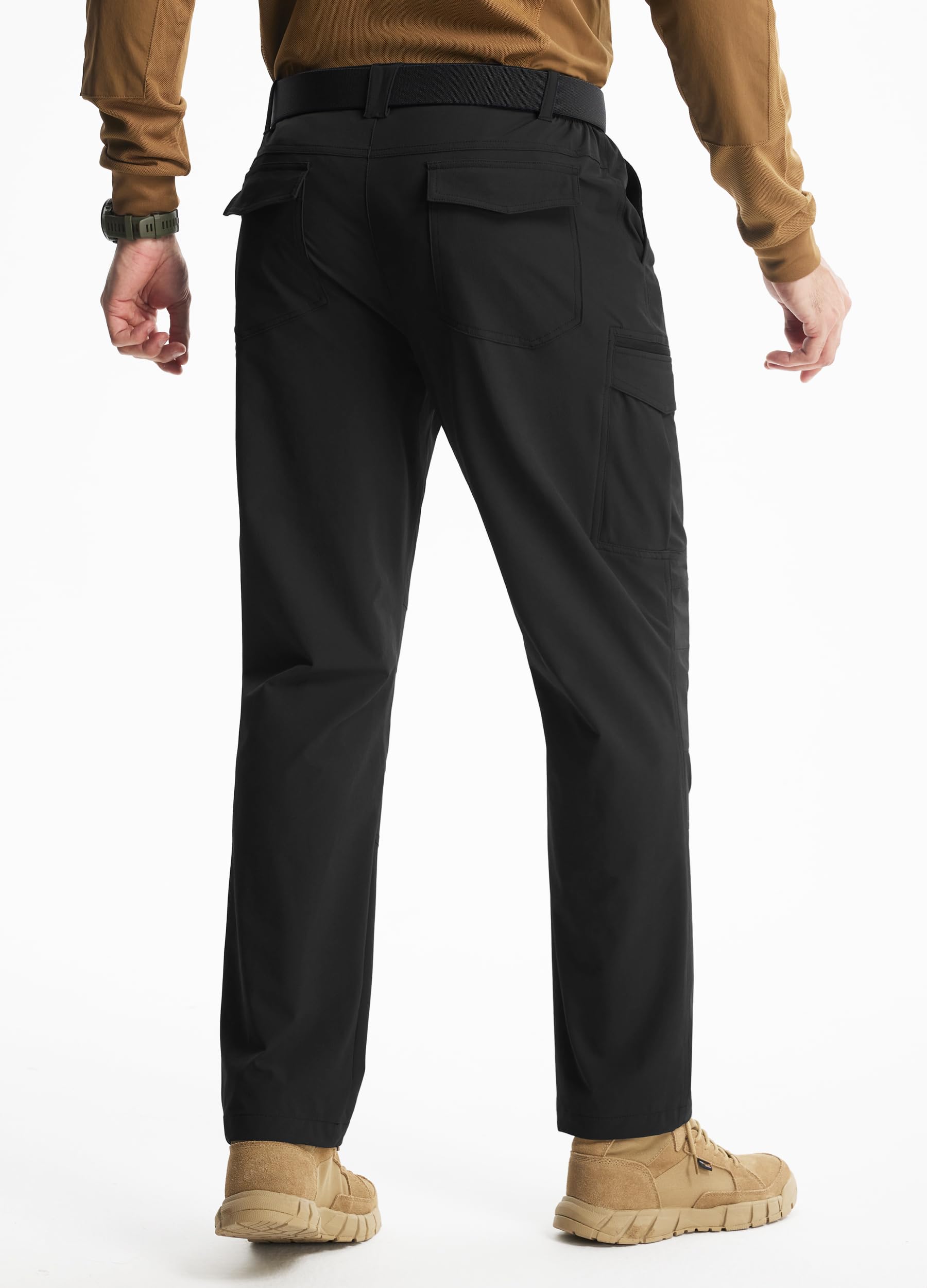 Libin hiking pants showing side cargo pockets for quick gear access.
