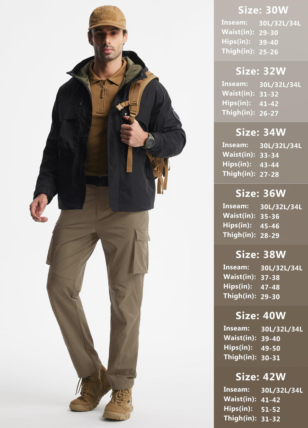 Libin men's hiking pants straight leg design suitable for travel wear.