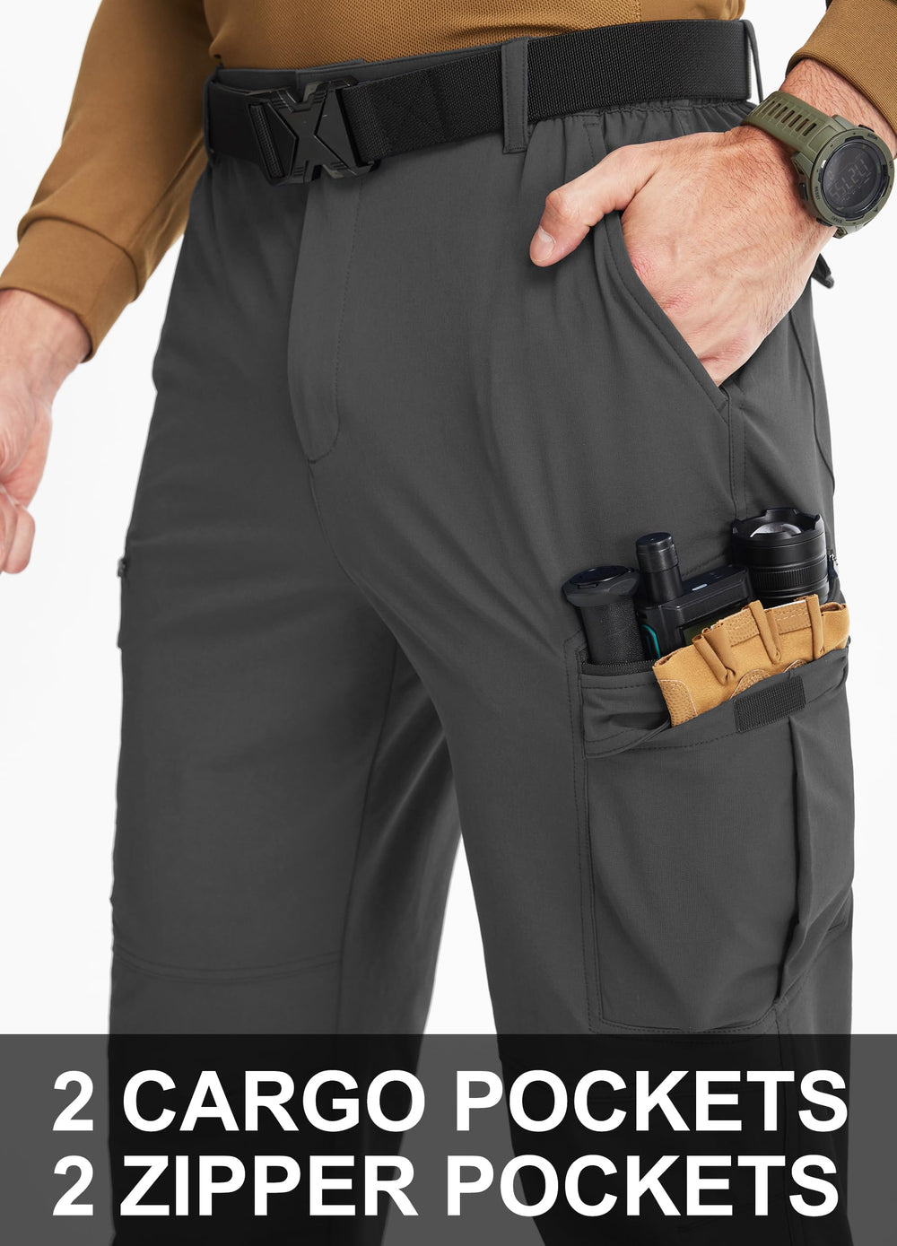 Libin stretch nylon fabric enables flexible movement on rugged trails