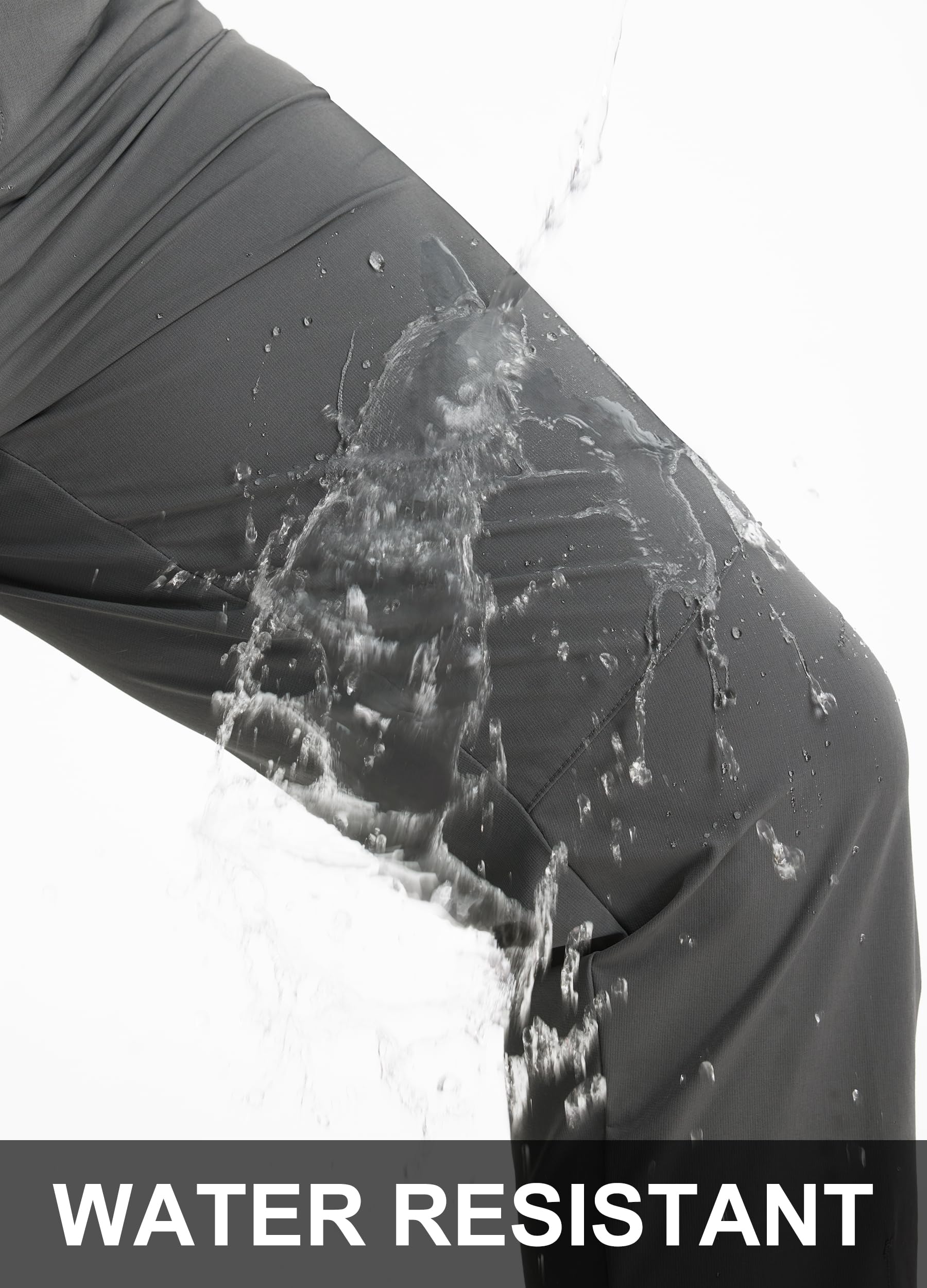 Libin pants feature four-way stretch for flexible movement during activities.