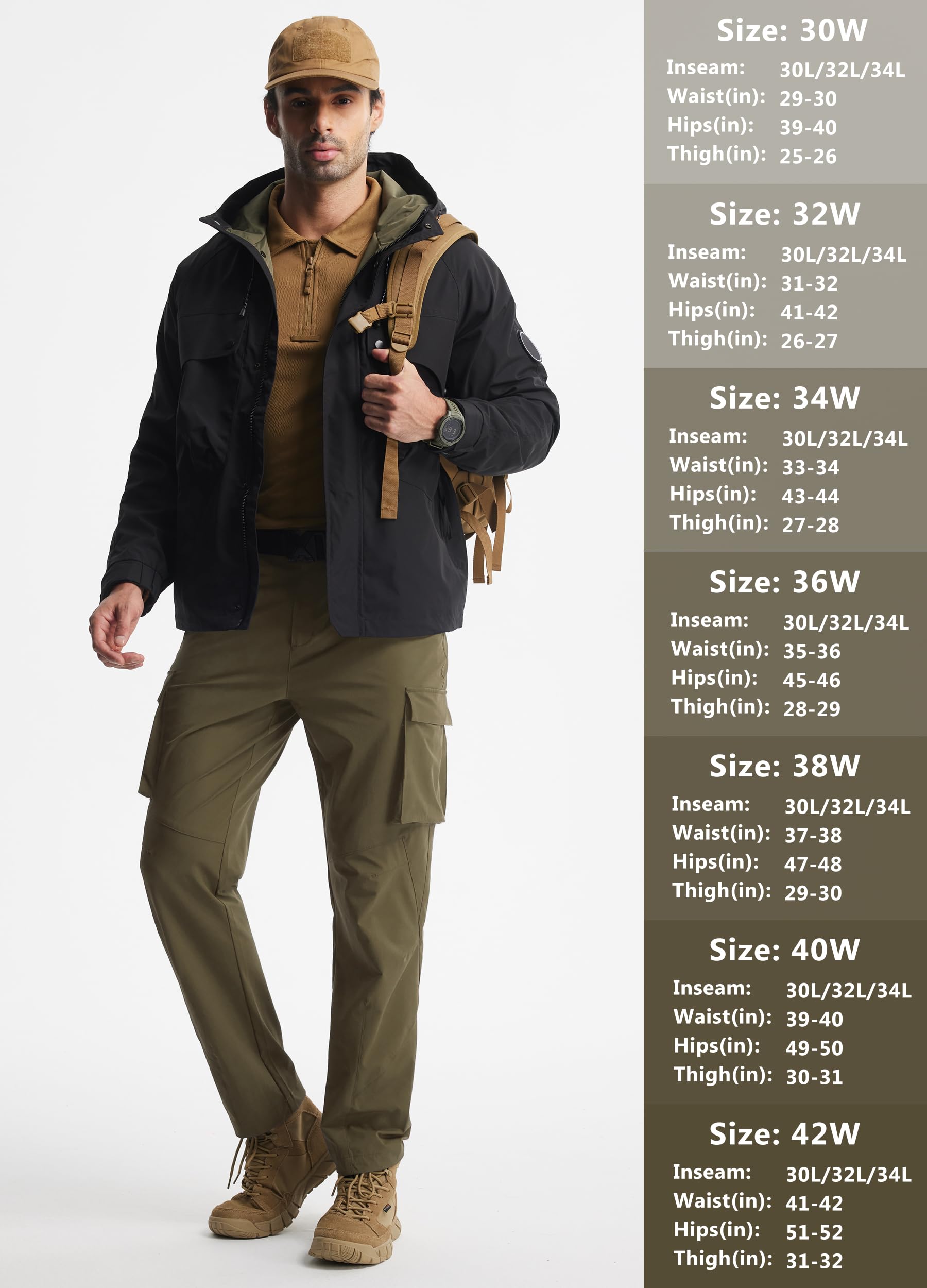 Libin UPF 50+ brown hiking pants protect from sun during outdoor activities.