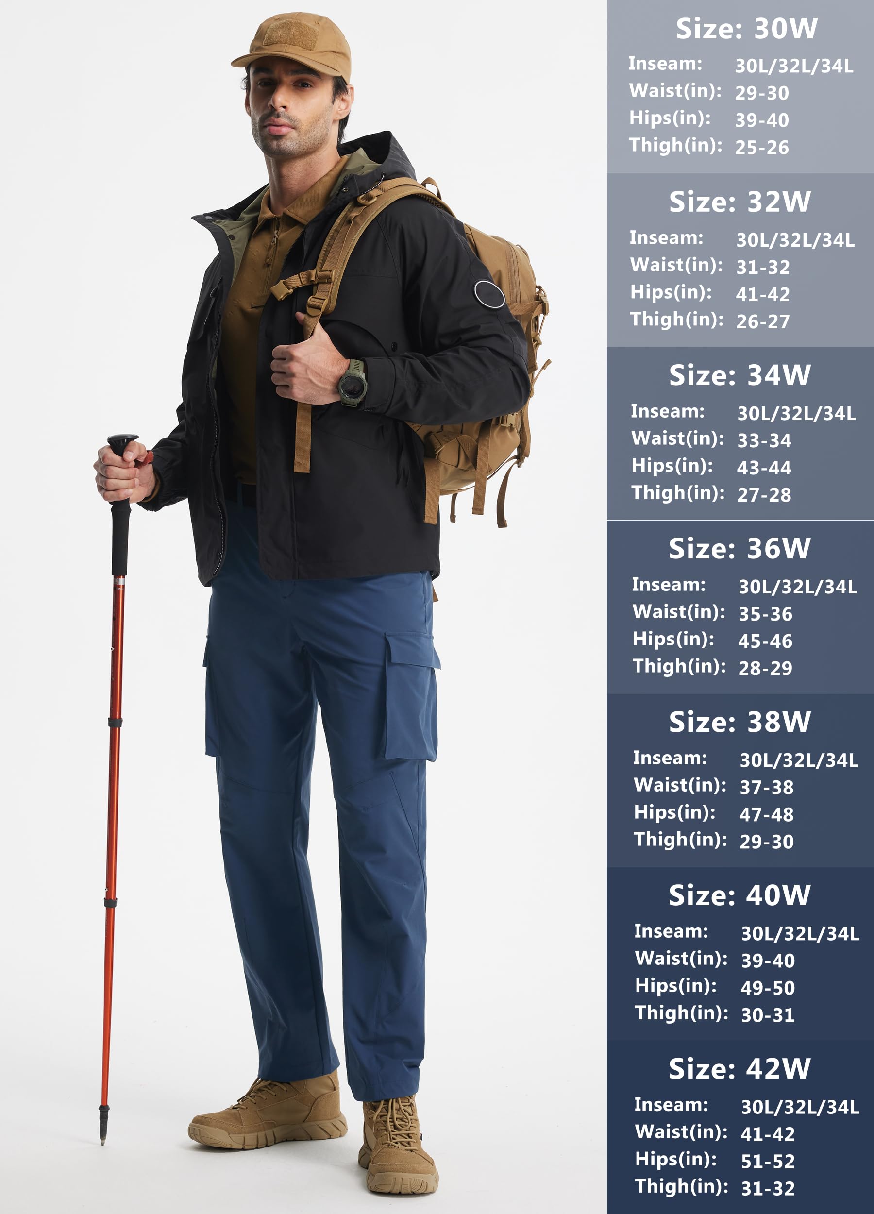 Libin men's hiking pants UPF 50+ sun protection for outdoor days