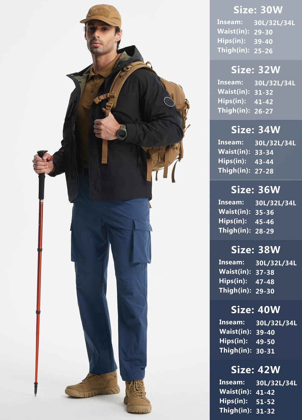 Libin men's hiking pants UPF 50+ sun protection for outdoor days