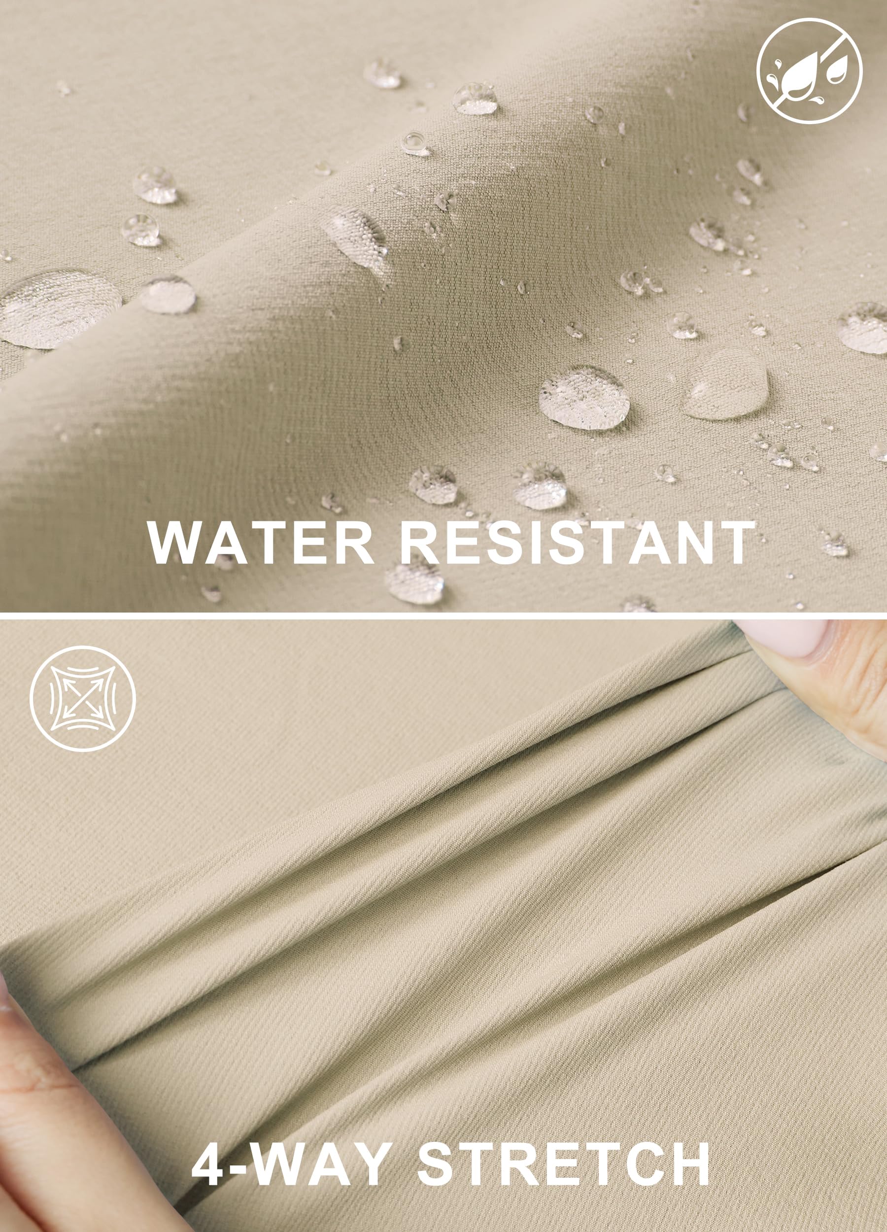 Libin hiking pants nylon-spandex blend is water-resistant for light rain