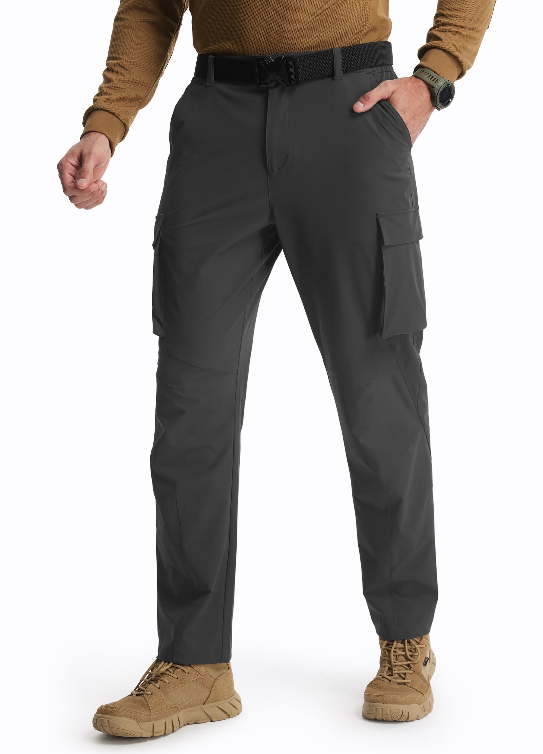Libin men's hiking pants water-resistant fabric ready for unexpected rain